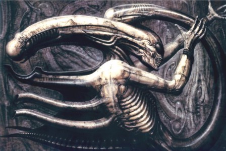 La ilustración que en la década de los setenta inspiró al director Ridley Scott para la creación de 'Alien'. Imagen: giger.com