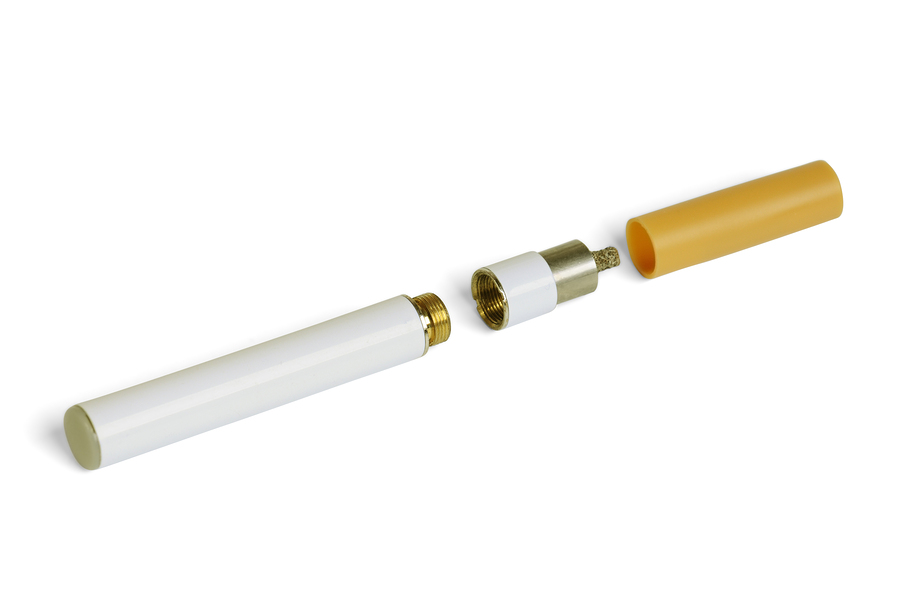 Electronic cigarette isolated on a white background