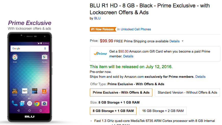 Amazon smartphones baratos