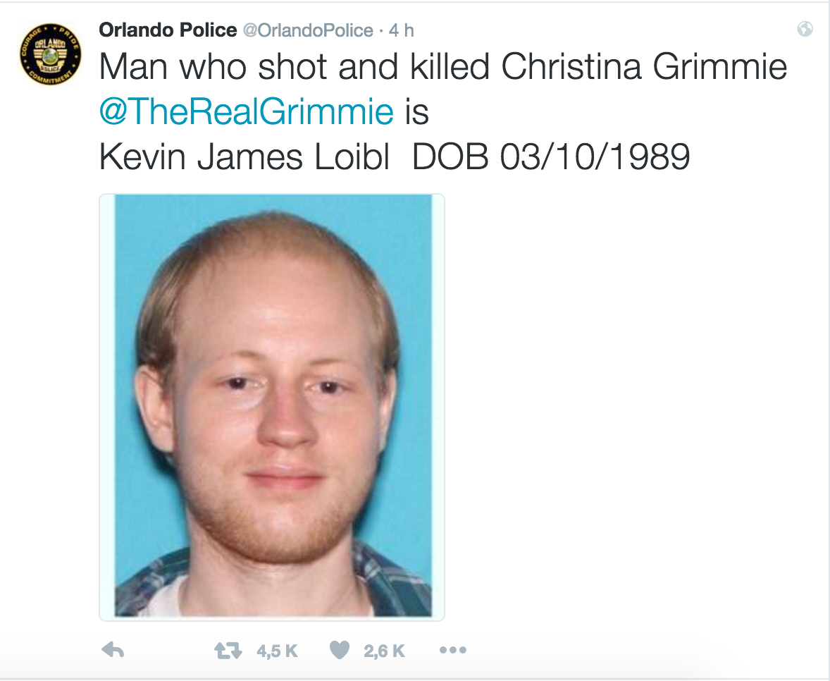 Asesino de Christina Grimmie