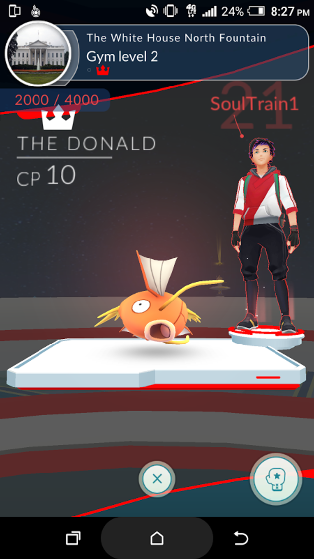 Pokemon go donald trump