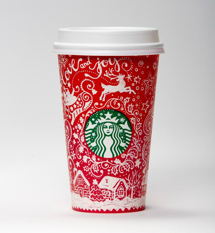 Así se ven los vasos navideños de Starbucks de este año