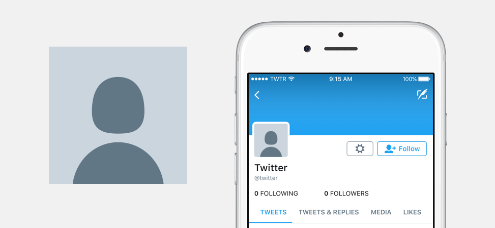 Nueva imagen de perfil para nuevos usuarios. Imagen: Twitter.